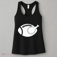 Funny Football Turkey Thanksgiving Sports Fan Women's Tank Top thumb 3