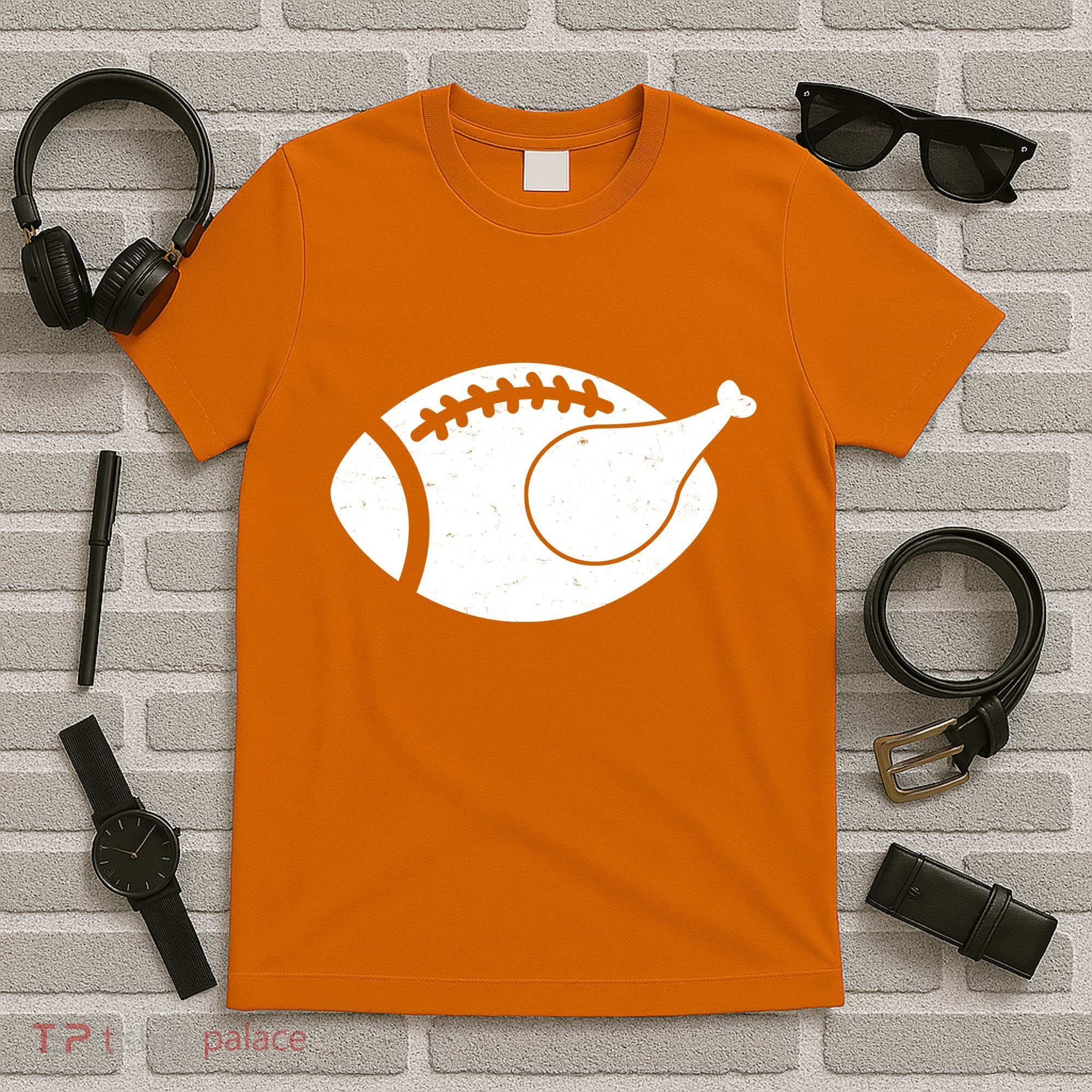 Funny Football Turkey Thanksgiving Sports Fan T-Shirt