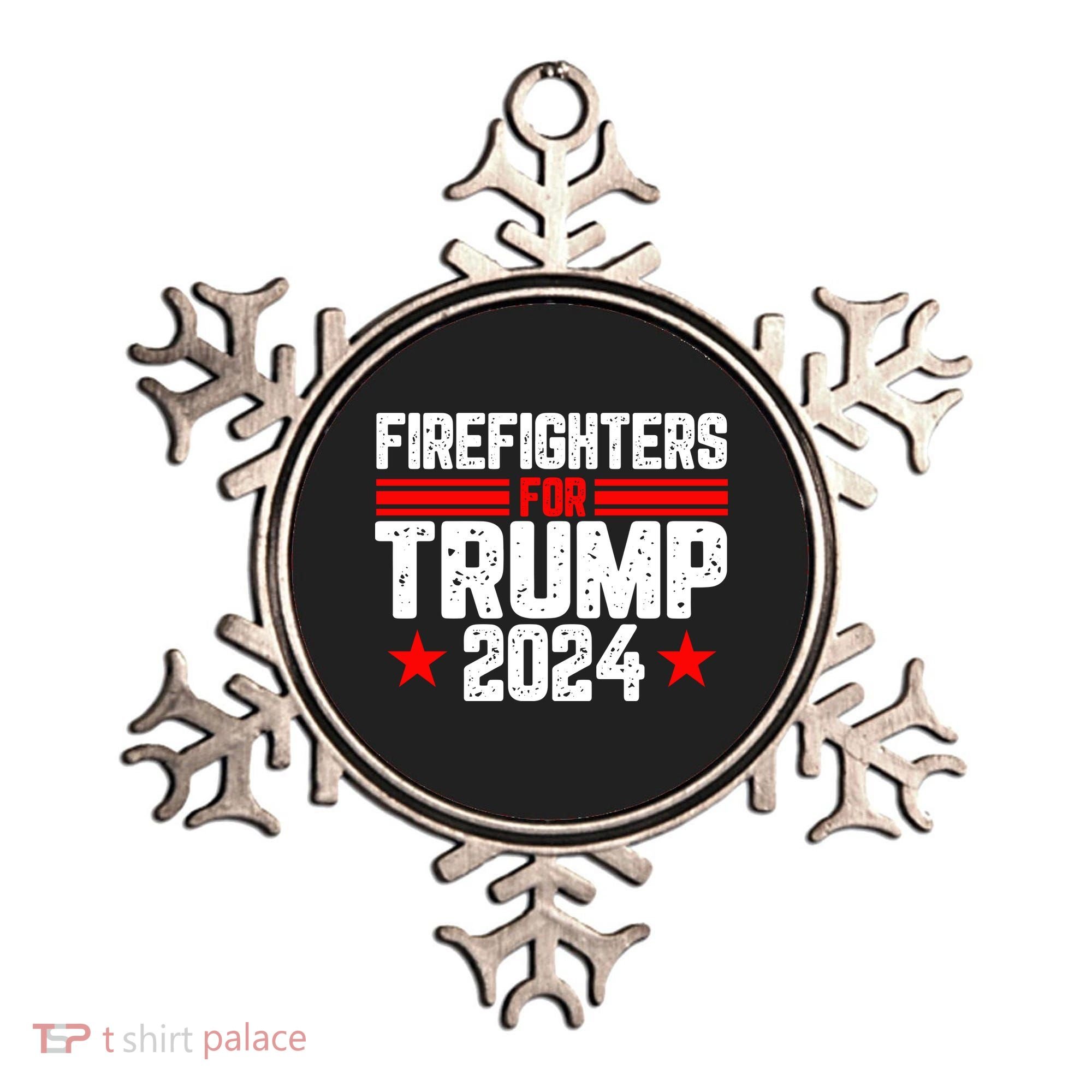 Firefighters For Trump 2024 Ornament