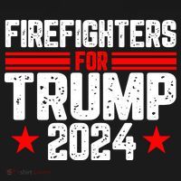 Firefighters For Trump 2024 Ornament thumb 1