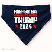 Firefighters For Trump 2024 USA-Made Doggie Bandana thumb 0