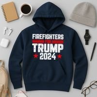 Firefighters For Trump 2024 Hoodie thumb 3