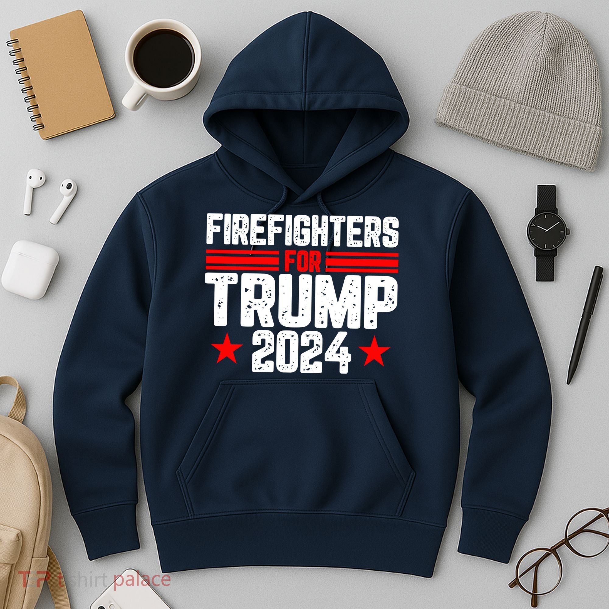 Firefighters For Trump 2024 Hoodie