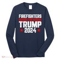 Firefighters For Trump 2024 Long Sleeve Shirt thumb 0