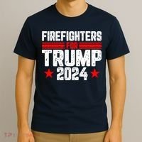 Firefighters For Trump 2024 T-Shirt thumb 3