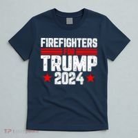 Firefighters For Trump 2024 T-Shirt thumb 5