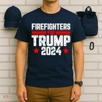 Firefighters For Trump 2024 T-Shirt thumb 6