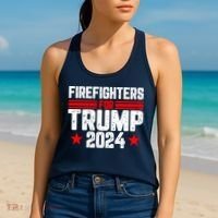 Firefighters For Trump 2024 Women's Tank Top thumb 2