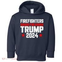 Firefighters For Trump 2024 Toddler Hoodie thumb 0