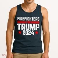 Firefighters For Trump 2024 Tank Top thumb 3