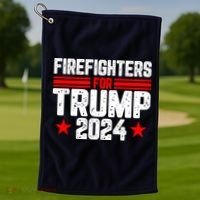 Firefighters For Trump 2024 Golf Towel thumb 1