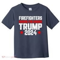 Firefighters For Trump 2024 Toddler T-Shirt thumb 0
