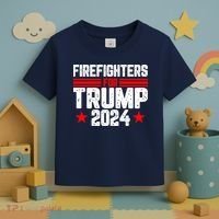 Firefighters For Trump 2024 Toddler T-Shirt thumb 3