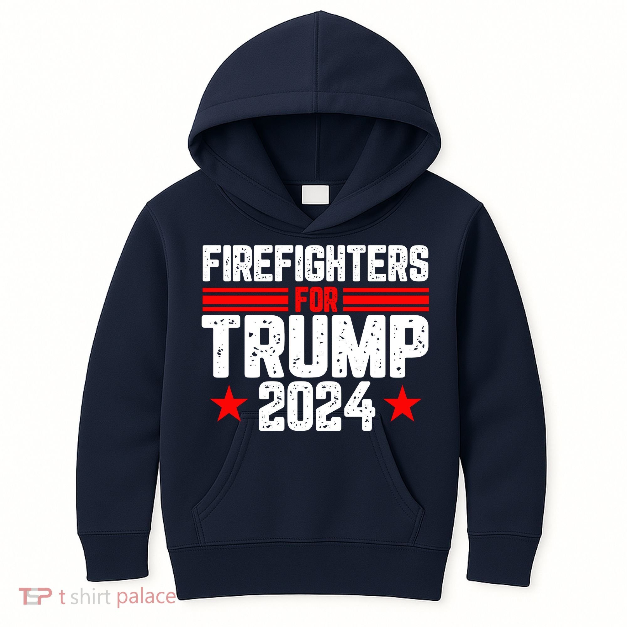 Firefighters For Trump 2024 Kids Hoodie