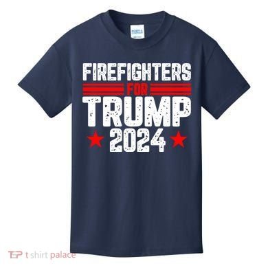 Firefighters For Trump 2024 Kids T-Shirt