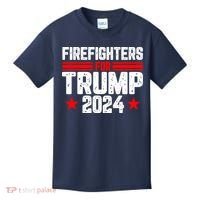 Firefighters For Trump 2024 Kids T-Shirt thumb 0