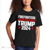 Firefighters For Trump 2024 Kids T-Shirt thumb 2