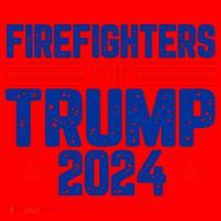 Firefighters For Trump 2024 Santa Hat thumb 1
