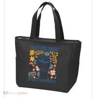 Fight For Those Without Your Privilege Quote Subtle Flower Tote Bag thumb 3