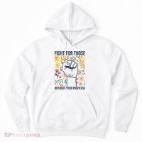 Fight For Those Without Your Privilege Quote Subtle Flower Hoodie thumb 0