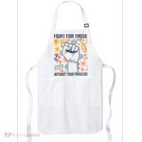 Fight For Those Without Your Privilege Quote Subtle Flower Apron thumb 0