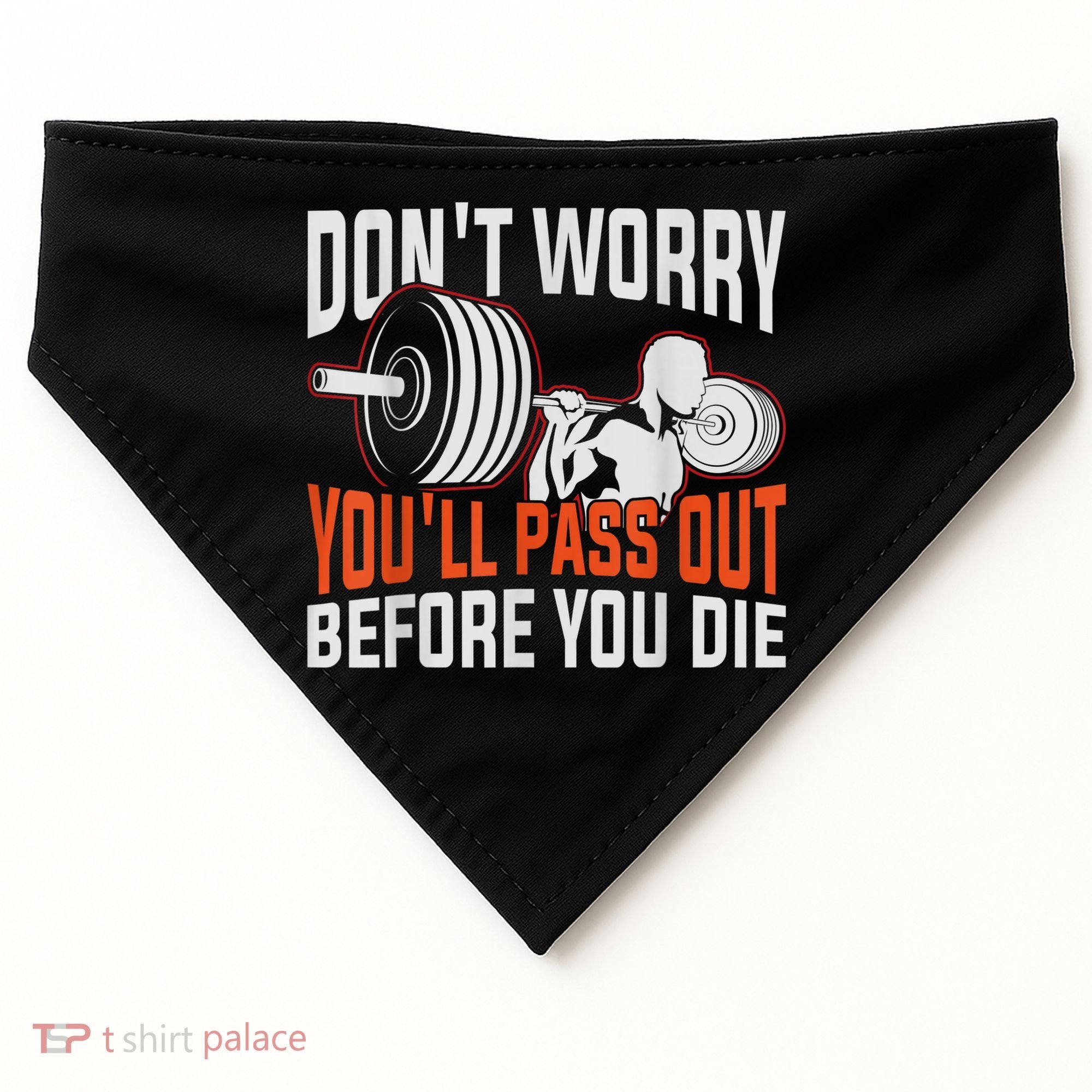 Funny Fitness Trainer Gift Gym Workout Personal Trainer USA-Made Doggie Bandana