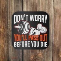 Funny Fitness Trainer Gift Gym Workout Personal Trainer Coaster thumb 0