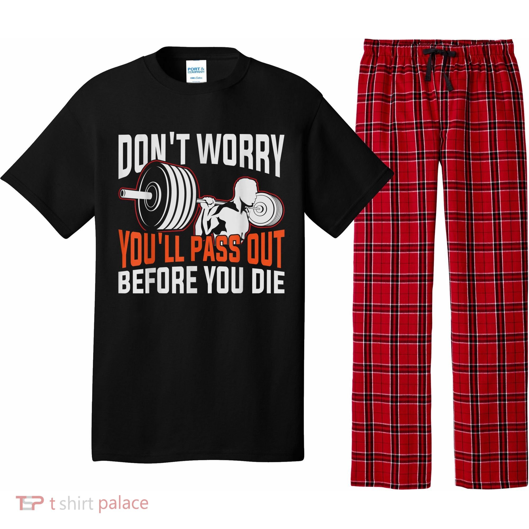 Funny Fitness Trainer Gift Gym Workout Personal Trainer Pajama Set