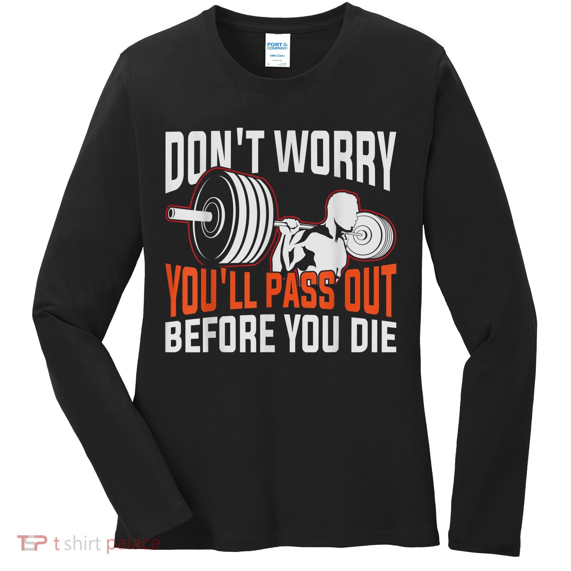 Funny Fitness Trainer Gift Gym Workout Personal Trainer Women's Long Sleeve Shirt