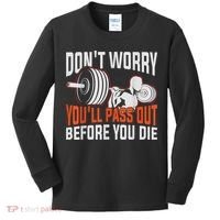Funny Fitness Trainer Gift Gym Workout Personal Trainer Kids Long Sleeve Shirt thumb 0