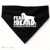 Funny Fear The Beard Gift Funny Pudelpointer Gift USA-Made Doggie Bandana thumb 0