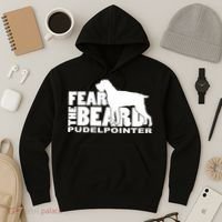Funny Fear The Beard Gift Funny Pudelpointer Gift Hoodie thumb 3