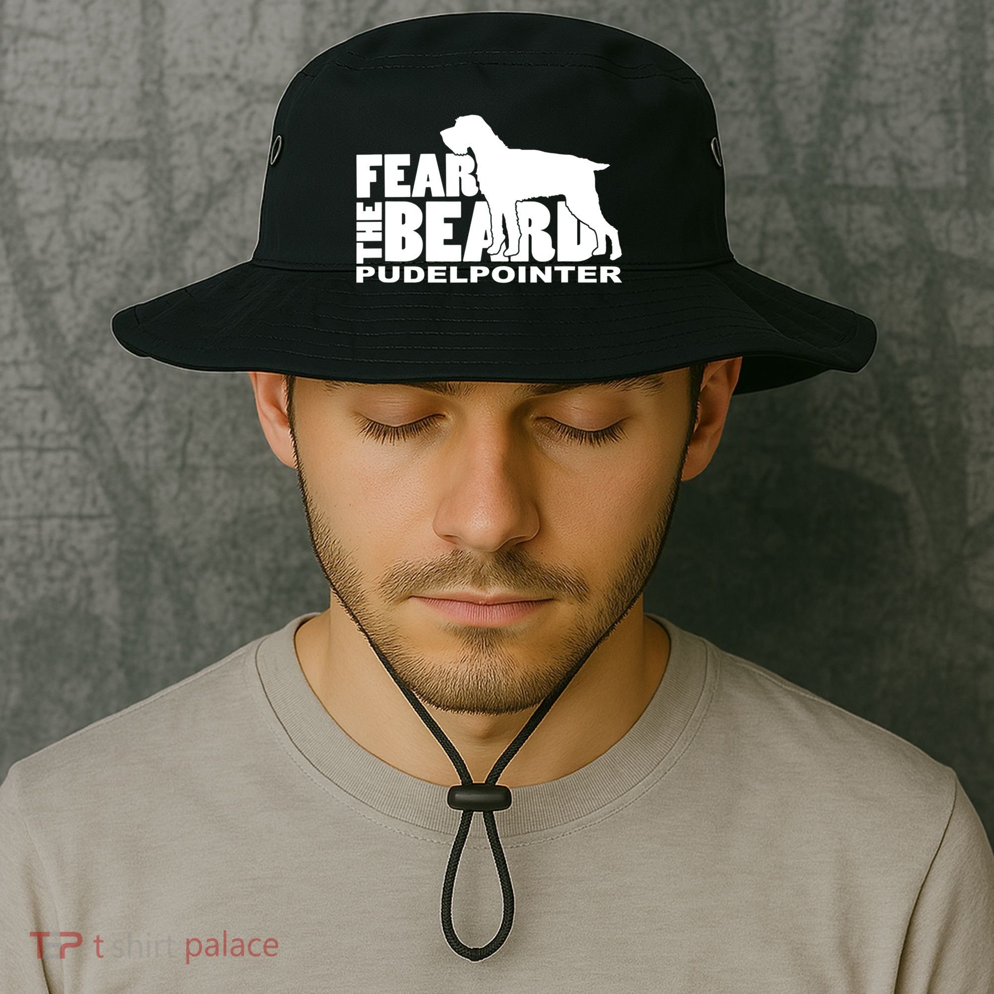 Funny Fear The Beard Gift Funny Pudelpointer Gift Bucket Hat