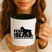 Funny Fear The Beard Gift Funny Pudelpointer Gift Coffee Mug thumb 3