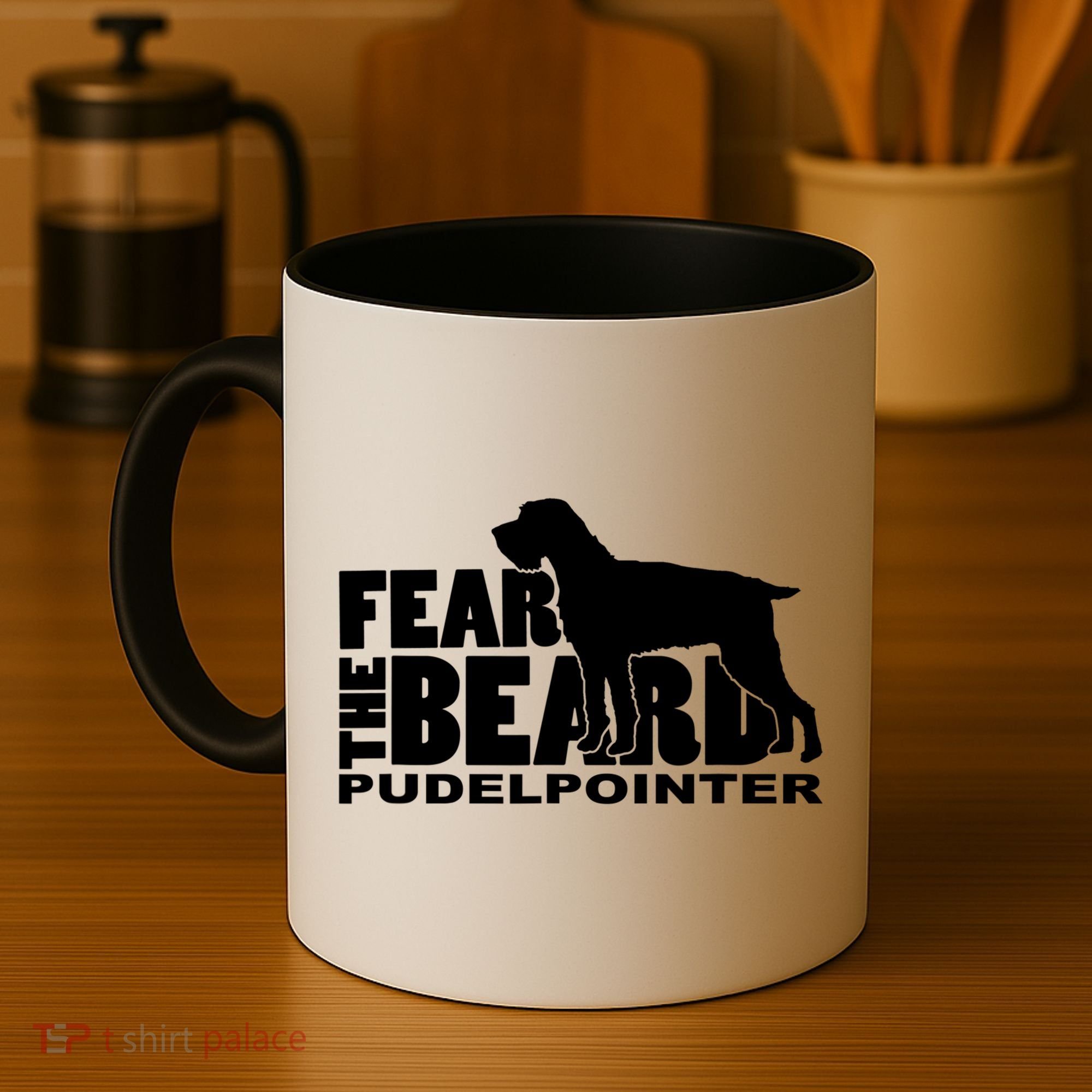 Funny Fear The Beard Gift Funny Pudelpointer Gift Coffee Mug