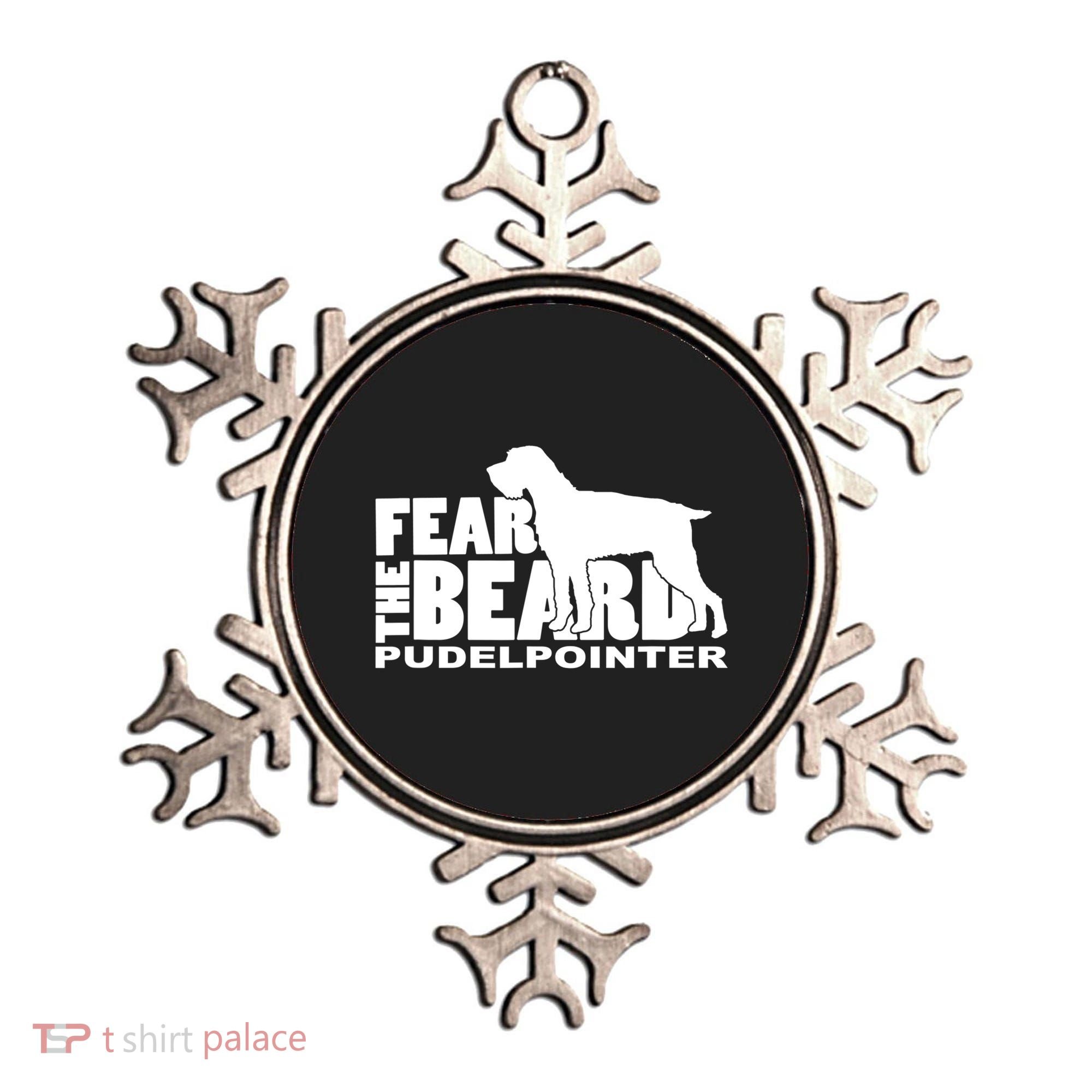 Funny Fear The Beard Gift Funny Pudelpointer Gift Ornament
