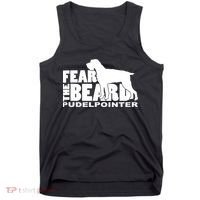 Funny Fear The Beard Gift Funny Pudelpointer Gift Tank Top thumb 0
