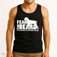 Funny Fear The Beard Gift Funny Pudelpointer Gift Tank Top thumb 3
