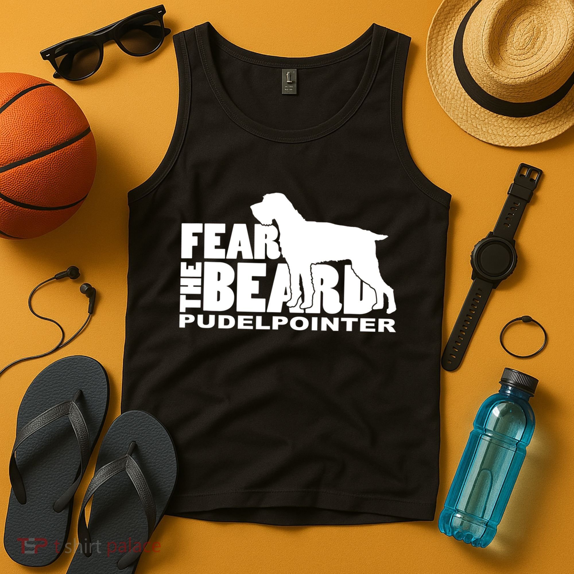 Funny Fear The Beard Gift Funny Pudelpointer Gift Tank Top