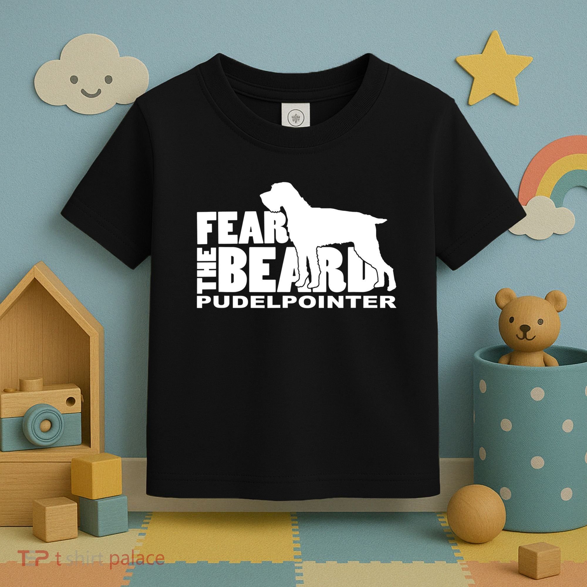 Funny Fear The Beard Gift Funny Pudelpointer Gift Toddler T-Shirt