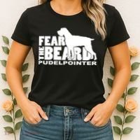 Funny Fear The Beard Gift Funny Pudelpointer Gift Women's T-Shirt thumb 2