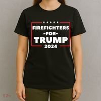 Firefighters For Trump 2024 T-Shirt thumb 4