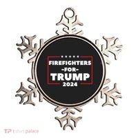 Firefighters For Trump 2024 Ornament thumb 0