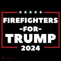 Firefighters For Trump 2024 Ornament thumb 1