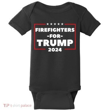 Firefighters For Trump 2024 Baby Bodysuit