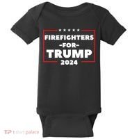 Firefighters For Trump 2024 Baby Bodysuit thumb 0