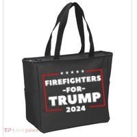 Firefighters For Trump 2024 Tote Bag thumb 2