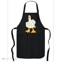 Funny Flipping The Bird Duck Apron thumb 0