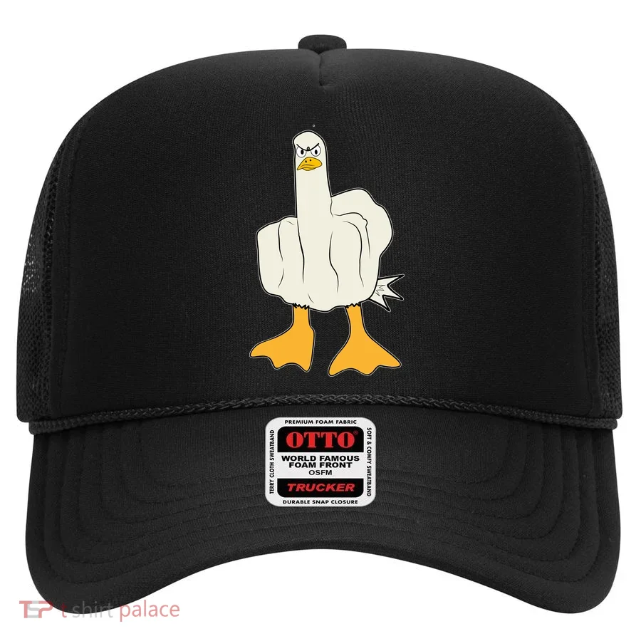 Funny Flipping The Bird Duck Hat