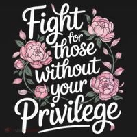 Fight For Those Without Your Privilege ' Women Resist Floral  Polo thumb 3